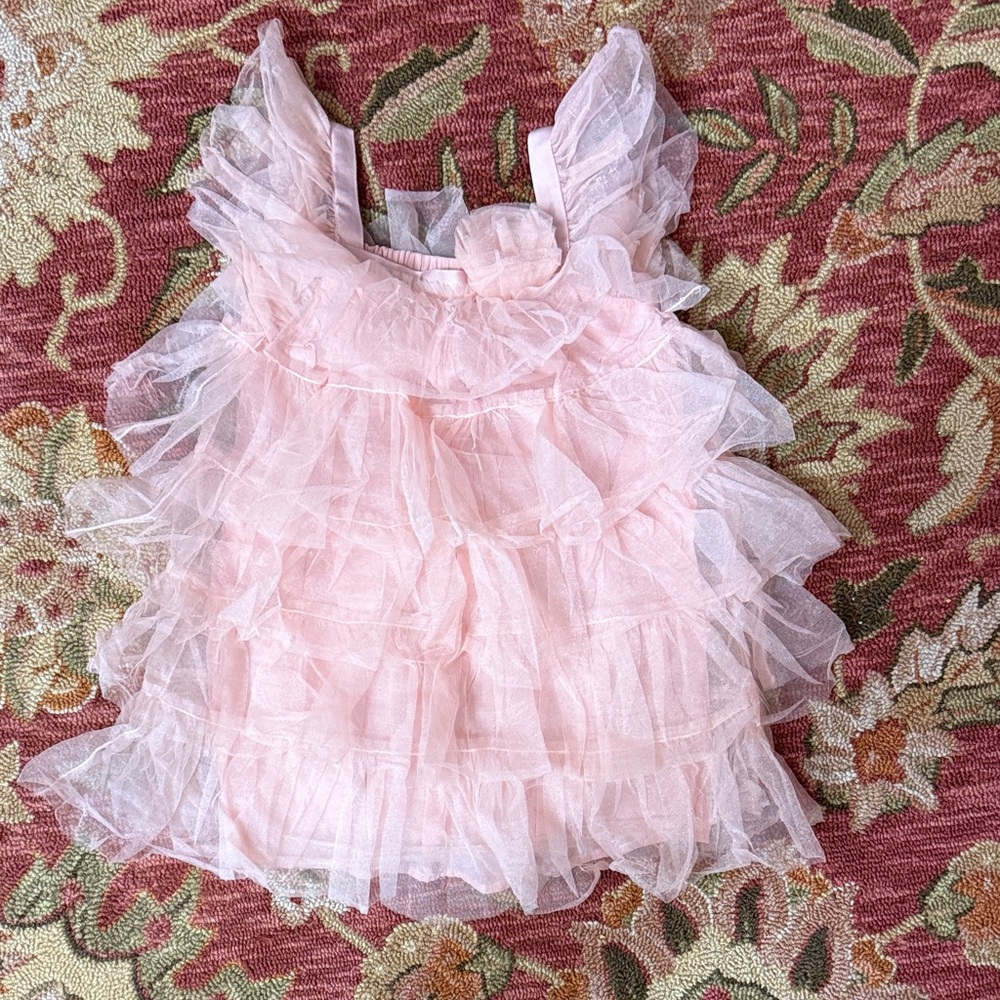LoveShackFancy x GAP Girls Ruffled Tulle Dress